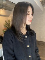 サンルーム(SUN room)&nbsp;伸ばしかけミディアムレイヤーボブアッシュ