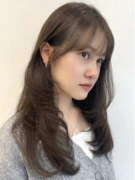 POCKET郡山安積店 ショートカットレイヤーカット髪質改善縮毛矯正【4月1日OPEN予定】 着物ヘア/ダークアッシュ/ミディアムレイヤーカット/郡山