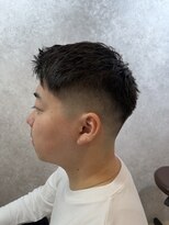 ラルス(Larus)&nbsp;MEN’S/リバースセンターパート/ニュアンスパーマ/本八幡