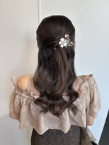 ヘアセット専門サロン by OKINAWA WATABE WEDDING 那覇店 ハーフアップ