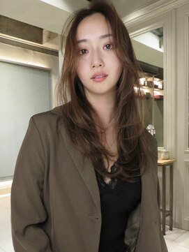 ニュートン(NEWTON) 【newton×梅原】レイヤーカット/ブリーチなし透明感カラー