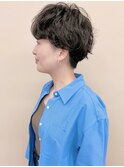 ゆるふわショートパーマ刈り上げ女子シャドウパーマ20代30代40代