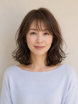ビフィーノ リルネ(Bifino Rilune)&nbsp;40代デジタルパーマボブスタイル
