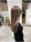 白髪を活かした白髪ぼかしハイライト