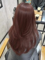 セシルヘアー(CECIL hair)&nbsp;チェリーブラウン/ブリーチなしダブルカラー/韓国レイヤー
