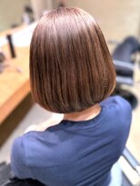 ナチュラル ヘアーデザイニング(Natural hair designing)&nbsp;大人フェミニン/丸みボブ×やわらかブラウンでつくる上品ツヤ髪