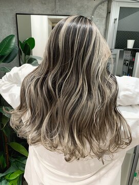 ラフ トーキョウ(RAF TOKYO) 【RAF TOKYO】コントラスト×ホワイティアッシュバレイヤージュ