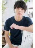 重めバングのネビージュ大人っぽ韓国マッシュa1