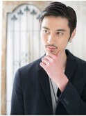 ジェントルなダークアッシュ七三オールバックD