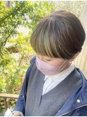 耳かけショート/インナーカラー