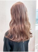 ウェーブスタイル_くびれヘアカラーメルティカラー_ba366351