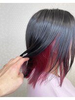 ヘアーアンドメイク ドレス(DRESS)&nbsp;インナーカラー　レッド