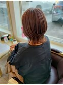くびれボブ×ベージュ