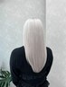 ホワイトカラー+カット+COREME4stepトリートメント ￥35000
