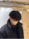 波巻きパーマ