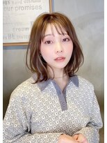 メゾンドムニ 恵比寿(Maison de MUNi)&nbsp;20代30代大人美人小顔ブリーチなし韓国ヘアヘーゼルミルクティー