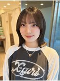 ボブ/切りっぱなしボブ/外はねボブ/髪質改善/縮毛矯正