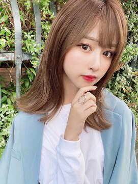 アフロートフクオカ(AFLOAT FUKUOKA) 【福岡初出店★AFLOAT 福岡】小顔前髪あり くびれレイヤーカット