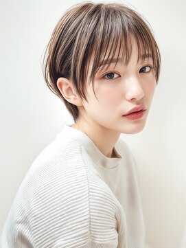 カバーヘア ブリス 大宮西口(COVER HAIR bliss) シールスルー前髪ハイライト丸みショートp1大宮20代30代40代