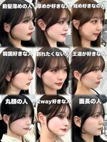 アマトウキョウ アユンチェ(AMA TOKYO×AYUNCHE) 前髪顔まわり韓国ヘアレイヤーカットサイドバンク2wayバンク韓国