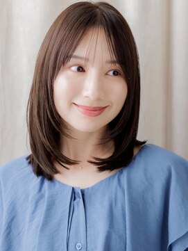 モッズヘア 上尾西口店(mod's hair) 顔周りレイヤーカット艶感ストレートミディアムA0上尾30代40代