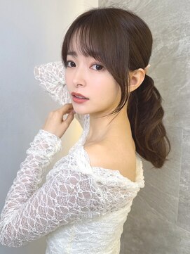 ロンドガーネット 池袋(Lond garnet) ミニウルフレイヤーカット顔周り前髪韓国ミディアムロング/池袋