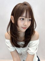 アグノス 青山(Agnos)&nbsp;前髪こなれヘア外ハネボブワンカール小顔美髪オリーブグレー