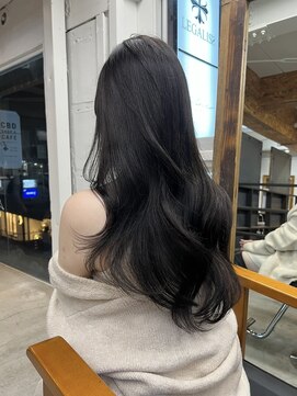 透明感グレージュ