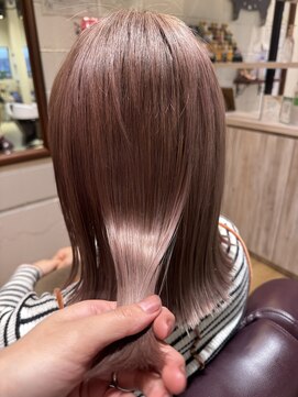 チアー ヘアリラクゼーション(cheer HAIRRELAXATION) ピンクベージュカラー
