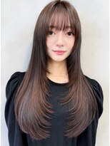 シャルマン 銀座(Charumante) 20代30代◎前下がり+韓国風レイヤースタイル+イメチェン