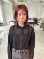 ワンインチ(1 inch)&nbsp;ピンクカラー/レッドカラー/大人可愛い小顔レイヤー