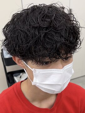 ノードオム 栄(NODE HOMME) 波巻きスパイラルツイストスパイラルパーママッシュメンズヘア