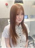 ロングレイヤー透け感カラー