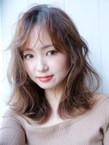 アルバム 銀座(ALBUM GINZA) モテフェミニン_アッシュブラウンネオウルフ外ハネボブ_7018