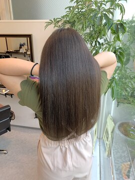 グーフィートーキョー 銀座(Goofy Tokyo) ☆髪質改善カラーでオリーブベージュ☆髪質改善とカラー/酸熱