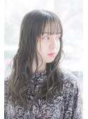 アッシュ系デザインパーマ
