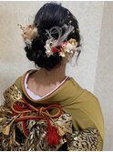 金粉・水引・ヘアアレンジ!成人式ヘアセット