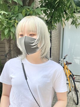 ノブレス(NOBLESSE) ショートウルフ/ホワイトカラー/nagata