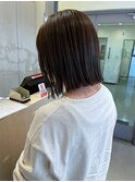 切りっぱなしボブ × 地毛風暗髪