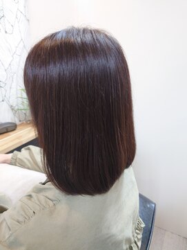 ヘアーカルチャー 小倉台店 HAIR CULTURE ミディアムストレート大人可愛いグレージュトーンダウン