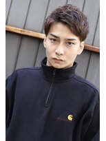 フリーク バーバーショップ 都島店(FREAK BARBER SHOP) ツーブロック刈り上げアップバングくせ毛ショート
