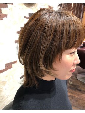 ヘアー クリエイト カルバリ(HAIR CREATE Calbari) 大人女子向けマッシュウルフ