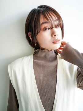 シェル 吉祥寺(shell) ヘルシーショート☆うざバングシースルーバングショートボブ