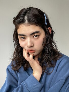 ナリー(Nary) 透明感カラー/perm clip arrange