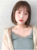 ナチュラルボブ×インナーベージュ