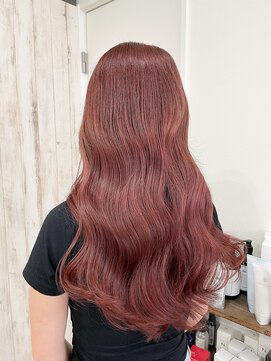 アトレ(attrait) ☆ブリーチ無し ピンクカラー 暖色系 ☆