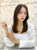 韓国風前髪×レイヤーカット【髪質改善/新宿/レイヤーカット】