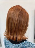 ブリーチオンカラー　アプリコットオレンジ/20代30代40代50代