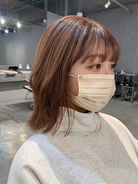 メイカ(MEIKA) 【 切っぱなしボブ ×  ピンクベージュ 】 浅野美紀