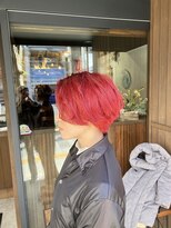カフェアンドヘアサロン リバーブ(cafe&hair salon re:verb) 赤髪！